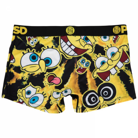 SpongeBob Expressions Tie-Dye PSD Boy Shorts Underwear
